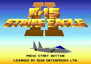 F-15 Strike Eagle II Title Screen